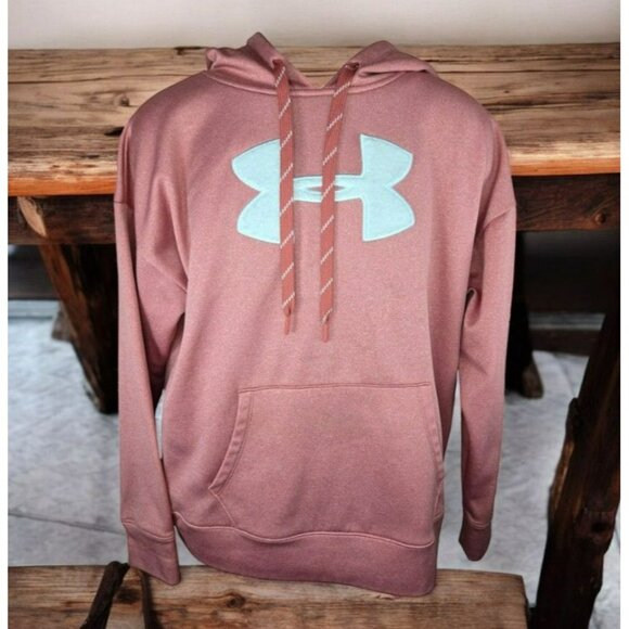 Under Armour ColdGear Loose Fit Hoodie Medium Rose Pink - Picture 1 of 7